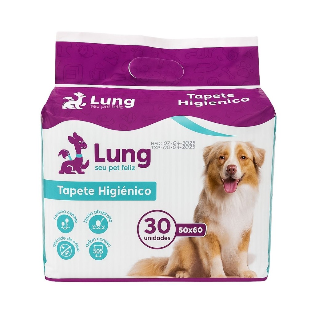 Tapete Higiênico 50x60cm 30 Unidades para Cachorro Pet Gel Absorvente Colante Custo Benefício