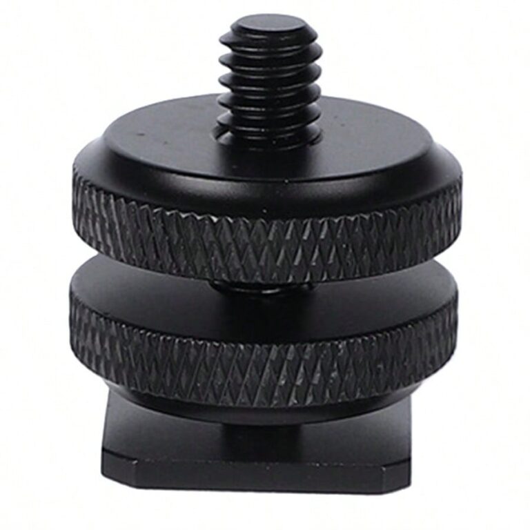 Sapata Adaptador Flash Microfone Iluminador Duas T