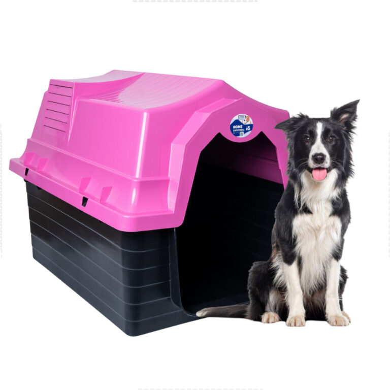 Casinha Para Cachorro Grande N5 Rosa Casa Pet Com 
