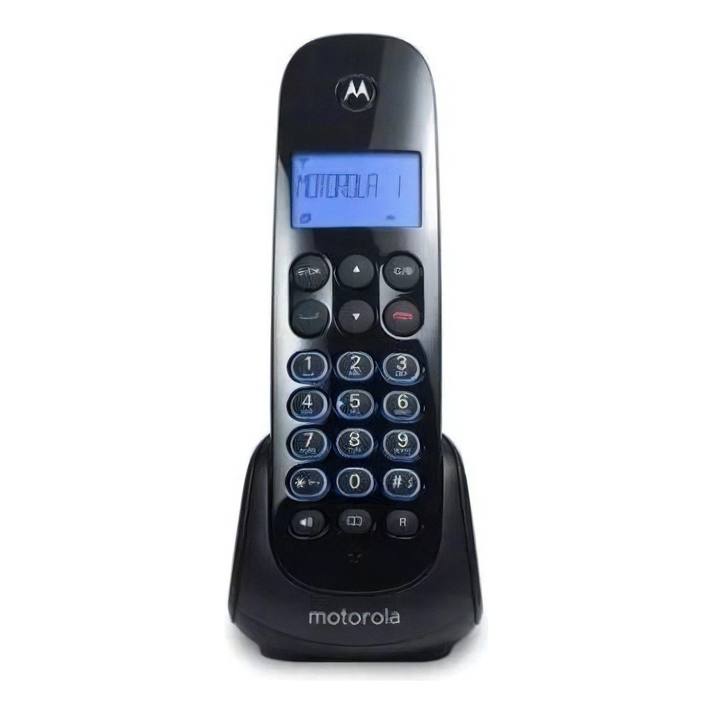 Telefone sem Fio Motorola com Identificador de Chamadas Preto
