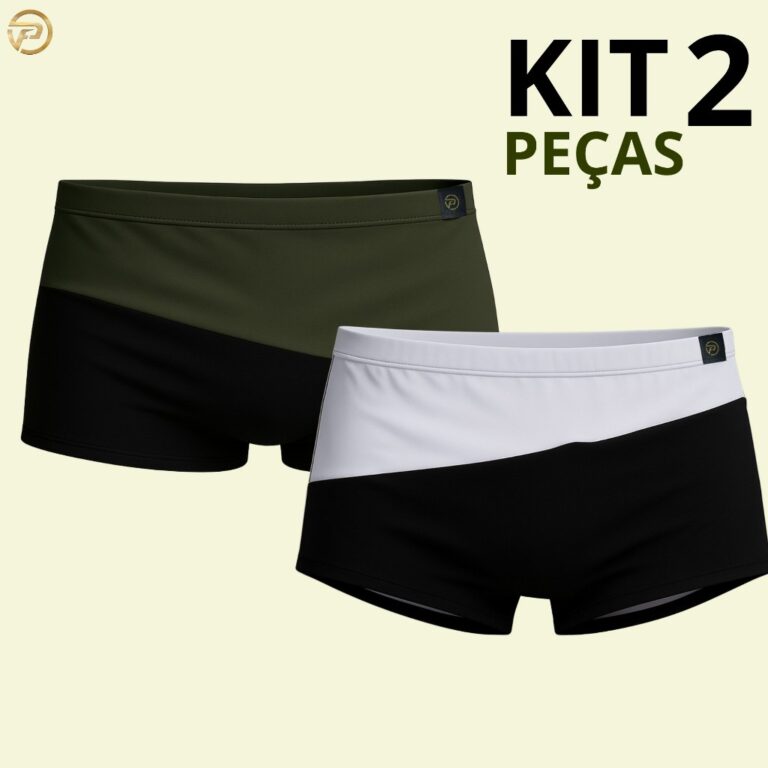 Kit 2 Sungas Boxer Masculina Praia Secagem Rápida