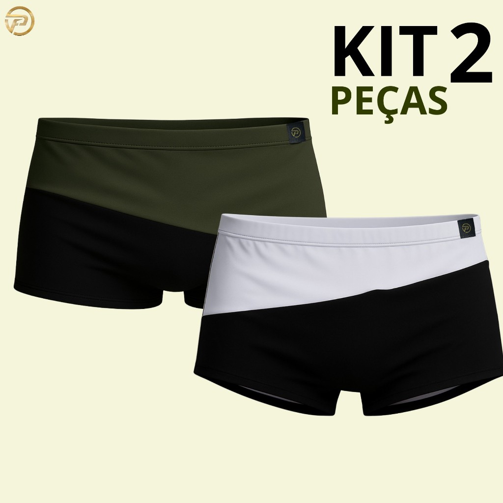 Kit 2 Sungas Boxer Masculina Praia Secagem Rápida Conforto Estilo