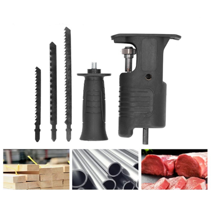 Kit Serra Adaptador de Serra Tico-Tico Elétrica para Furadeira e Parafusadeira, Ferramenta de Corte