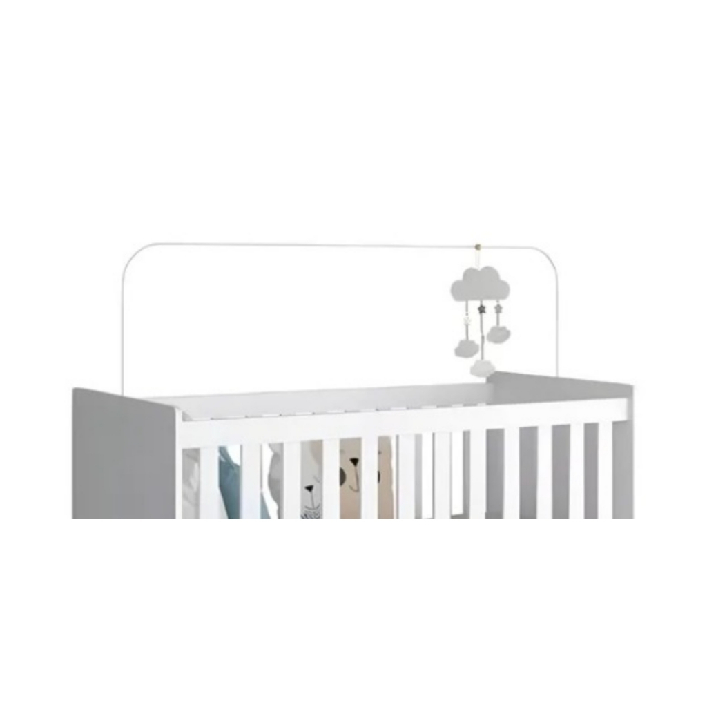 Suporte Haste De Berço Padrão Americano Para Mosqueteiro Ferro Durável Proteção Bebê resistente