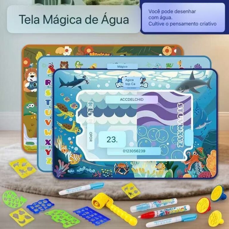 Tapete de Água Mágico Brinquedo Educativo para C