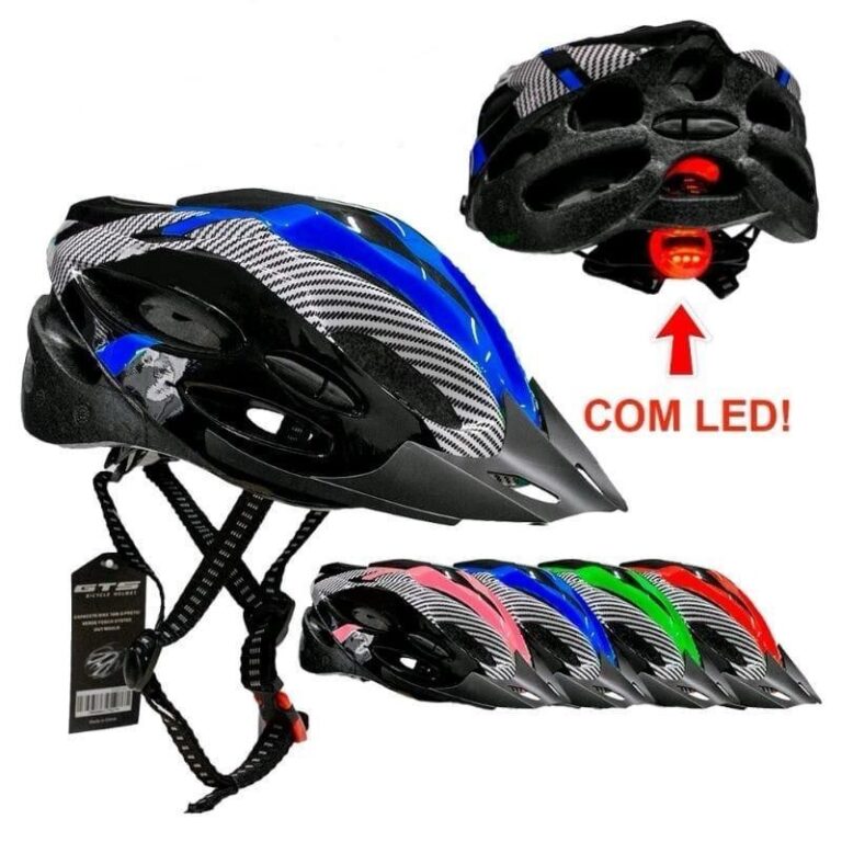 Capacete Bike Com Sinalizador Led Ciclismo Alta Pr