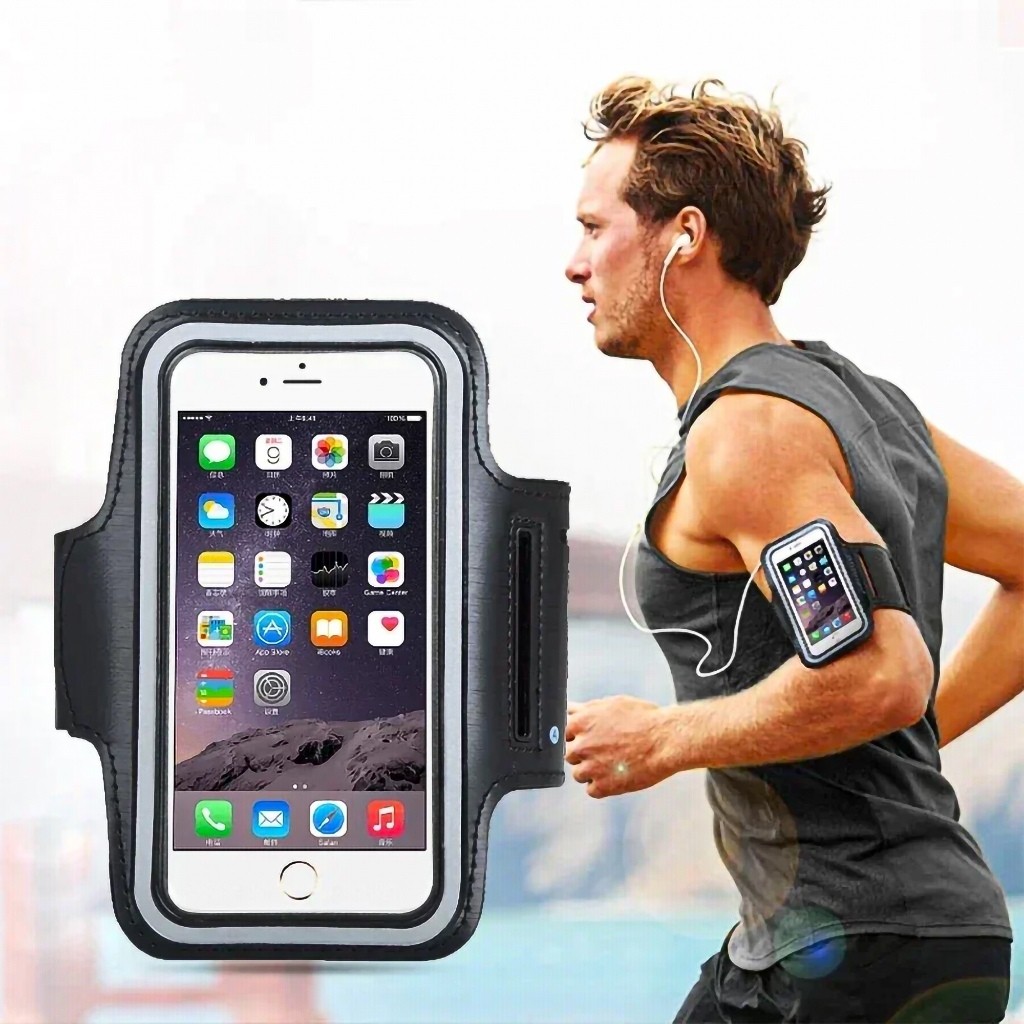 Braçadeira Esportiva Impermeável Porta Celular  Com Espaço Para Chaves – RE124
