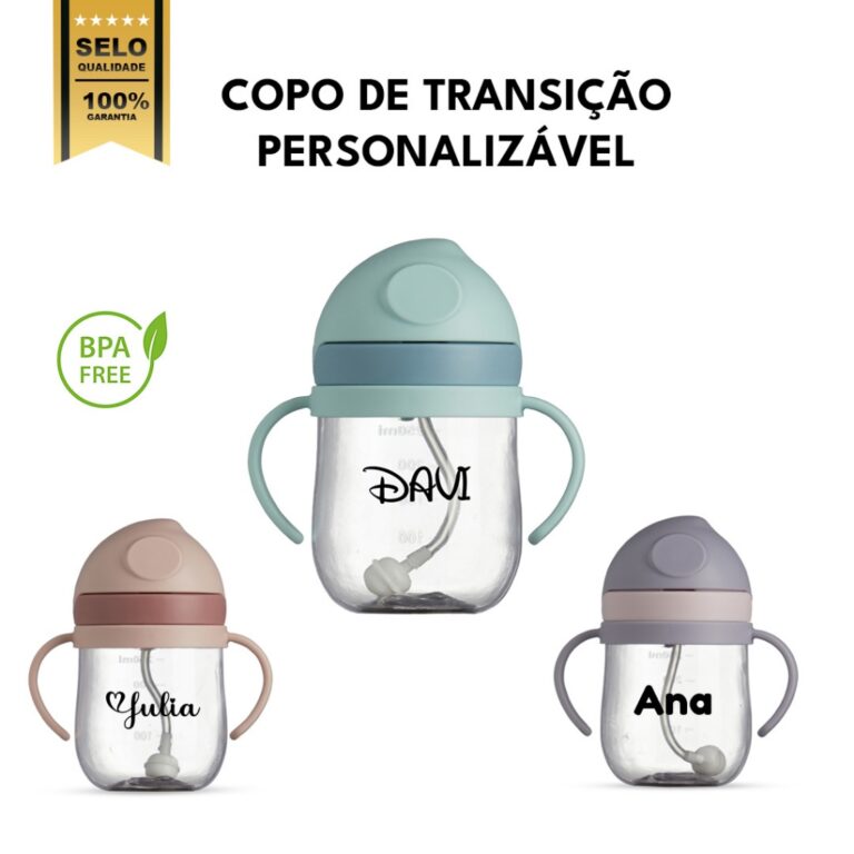 Copo de Transição Infantil 250ml Personalizado c
