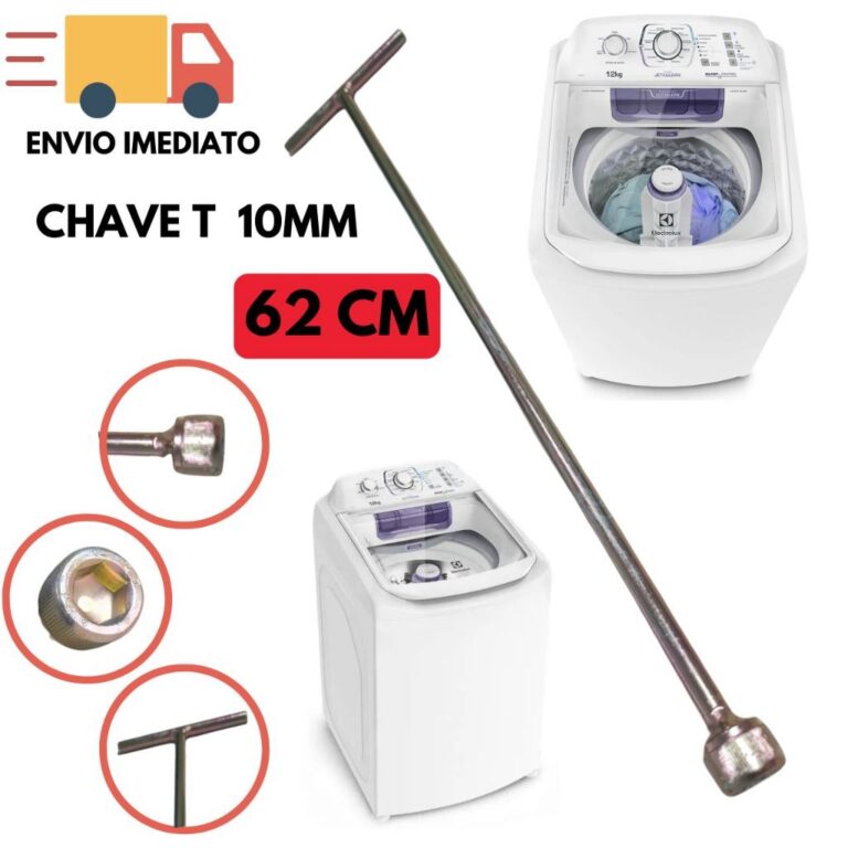 Chave T 10mm Longa 62cm para Limpeza Maquina de La