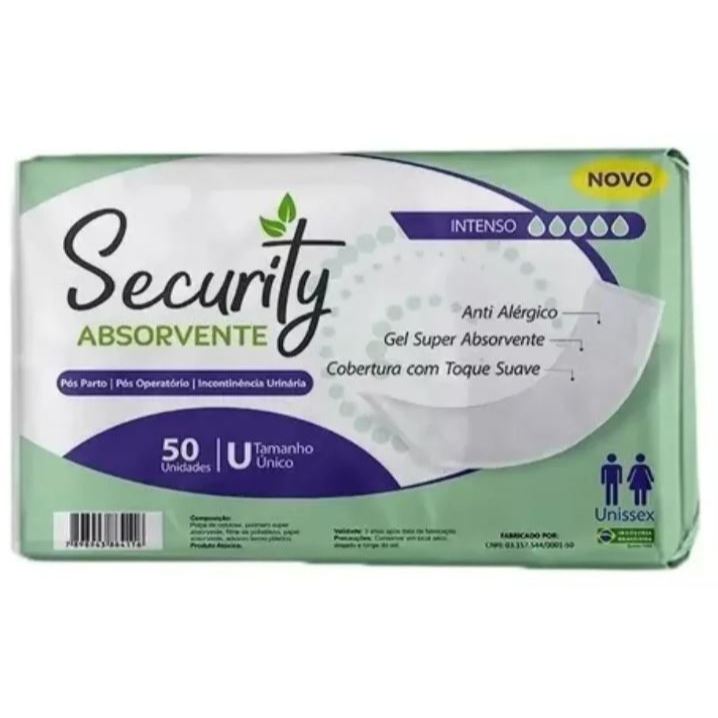 Absorvente Geriatrico Security c/50 unidades pos o
