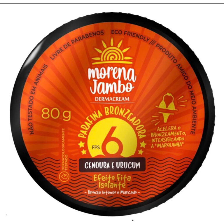 Parafina Bronzeador Morena Jambo Corpo FPS6 Dermac