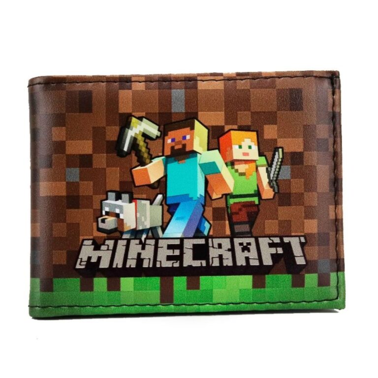 Carteira Infantil Minicraft Creeper Menino e Menin