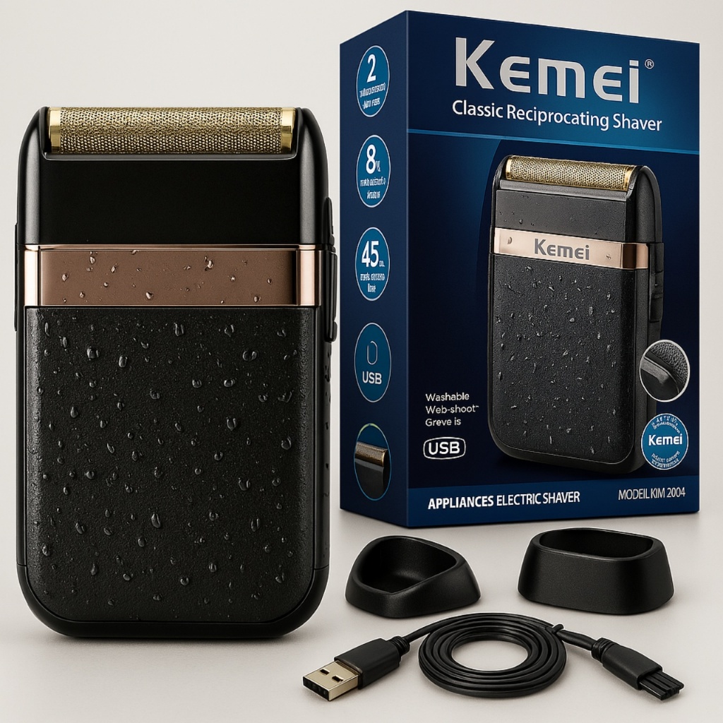 Barbeador Shaver Para Acabamento Kemei Km-2024 Sem Pelo Zero