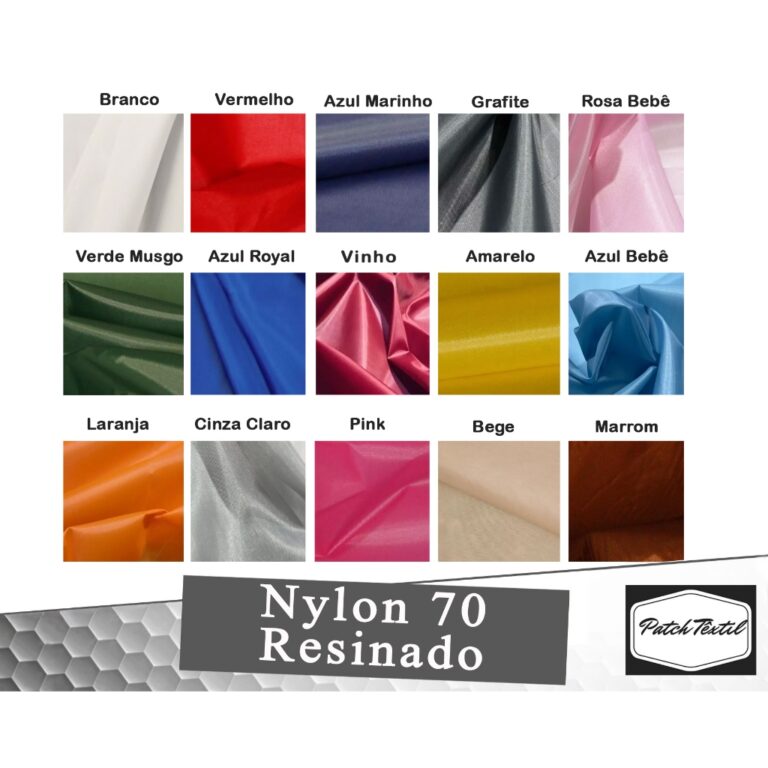 6 Metros – Tecido Nylon 70 Resinado Imperme�