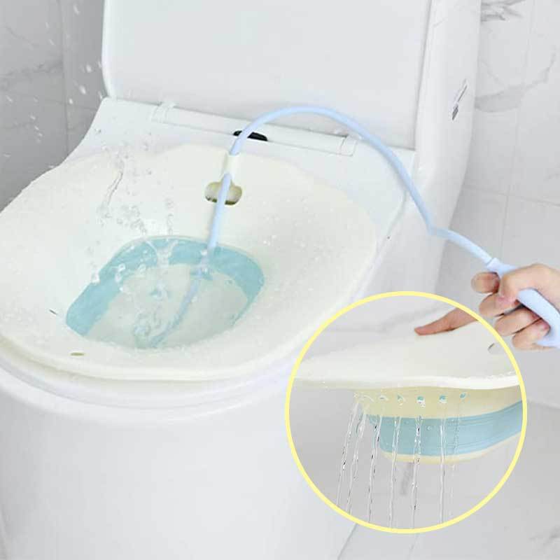 Bacia para Banho de Assento Dobrável – Higiene Íntima Feminina e Cuidados Perineais