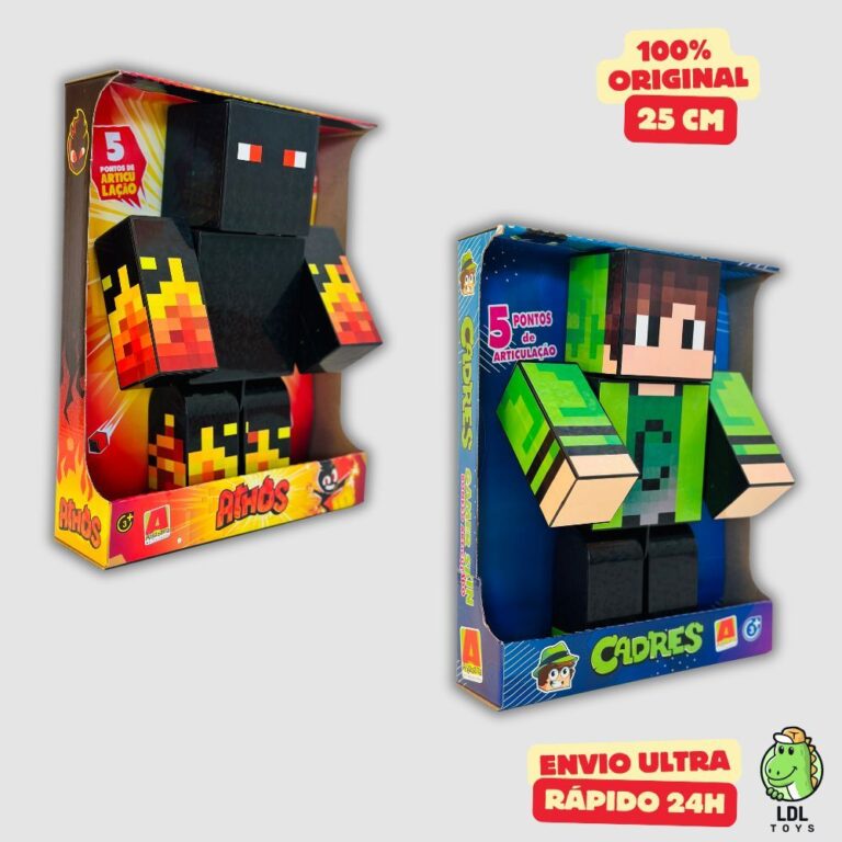Kit 2 Bonecos Athos + Cadres Gamer Articulado Yout