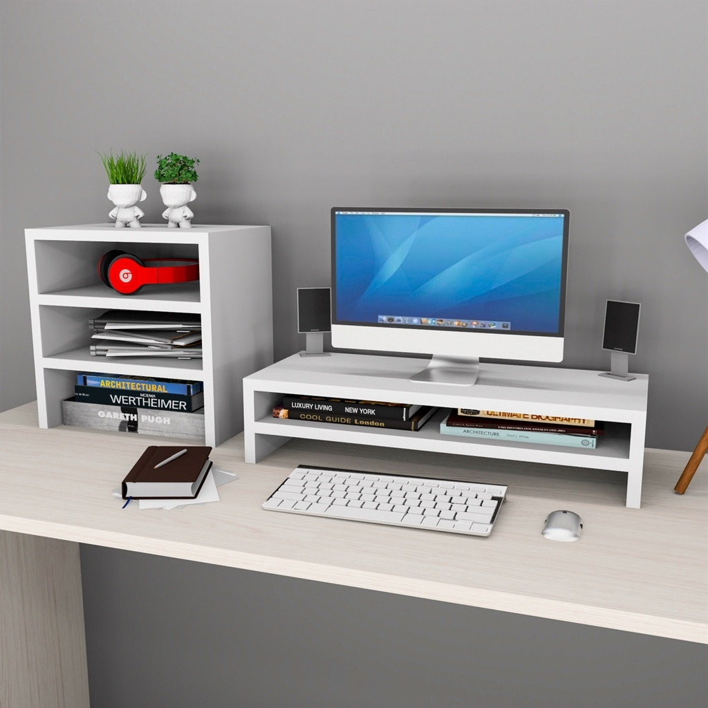 Suporte Base Para Monitor Organizadores Prateleira 100% Mdf Pronta Entrega – Envio imediato