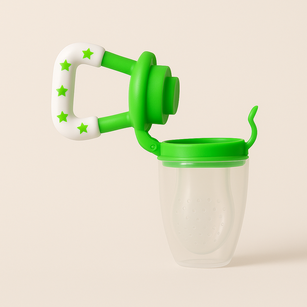 Porta Fruta Chupeta Alimentação Silicone Bebê BPA Free