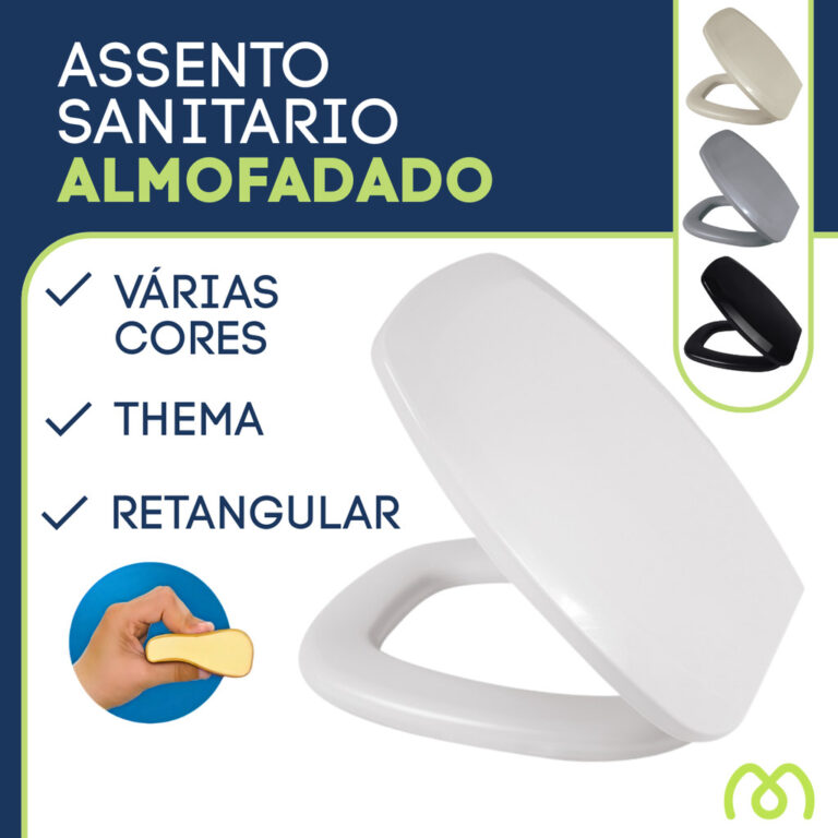 Assento Sanitário Tampa de Vaso  Almofadado Incep