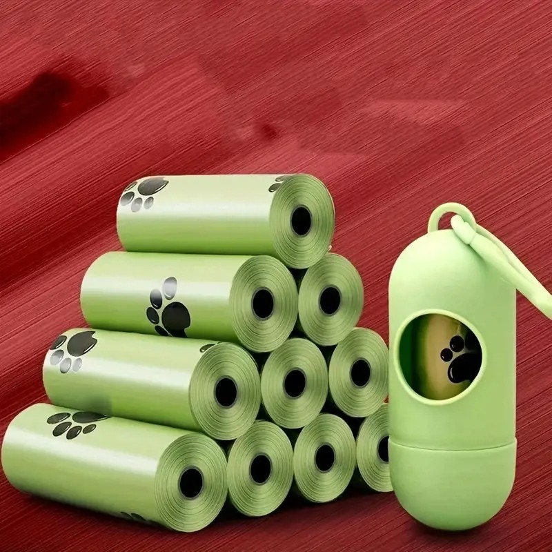 Kit Rolos Sacos De Lixo Para Cães  Saco Biodegradável Animais De Estimação , Cocô De Cachorro Com Di