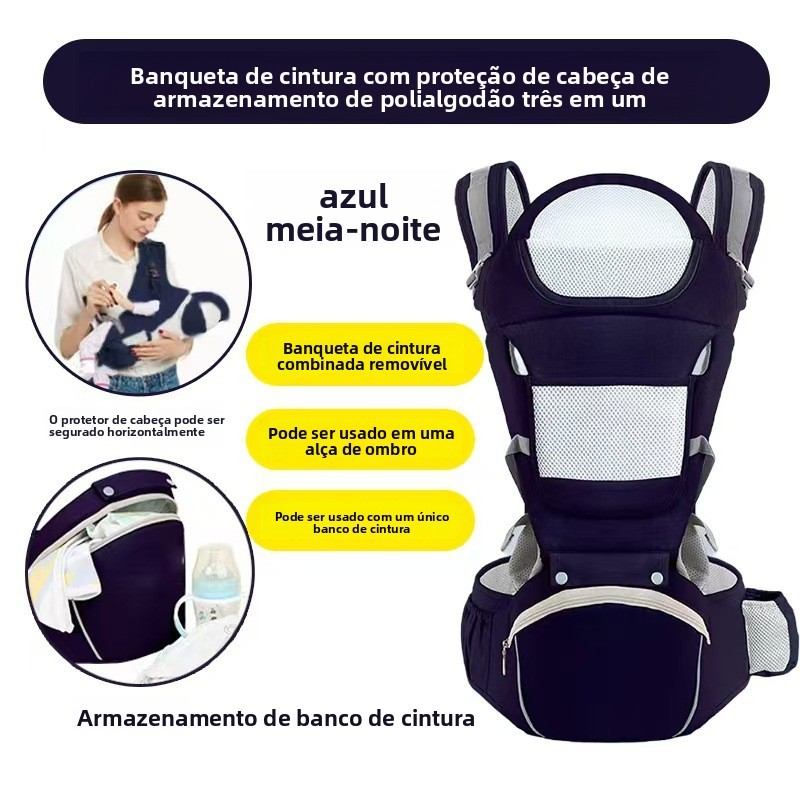 Banco De Cintura Para Bebê Canguru Bebe Passeio Varias Cores Mochila Infantil  Carrier