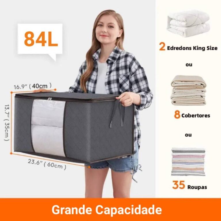 Kit 1-10 Saco Organizador para Cobertor Caixa Orga