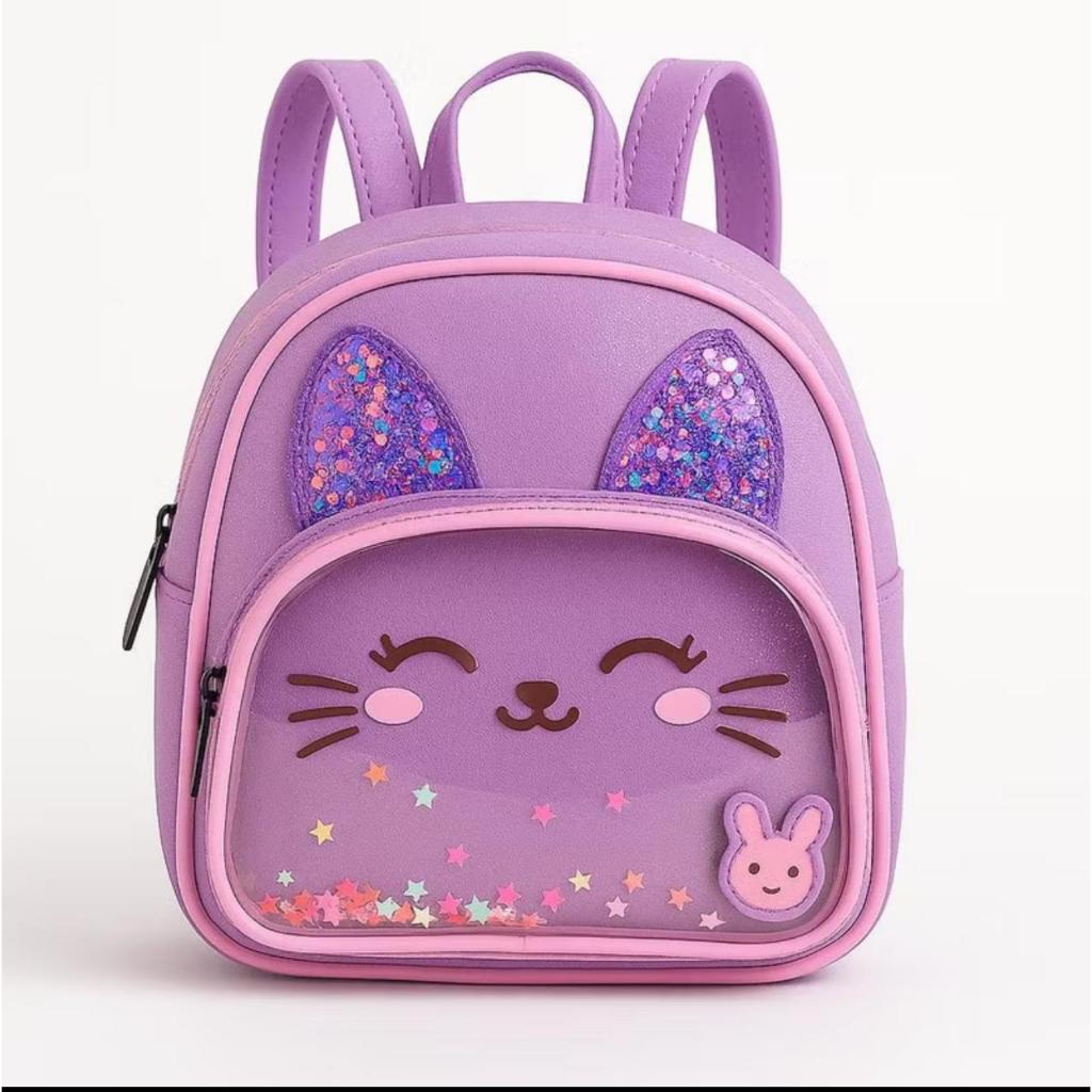 Mochila infantil gatinha Bolsa Menina  Charmosa Escolar, Creche, Passeio etc