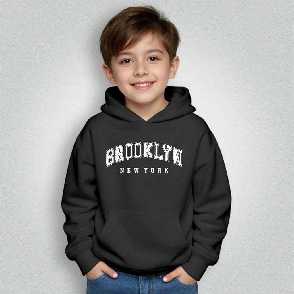 moletom agasalho infantil brooklyn new york unissex menino menina