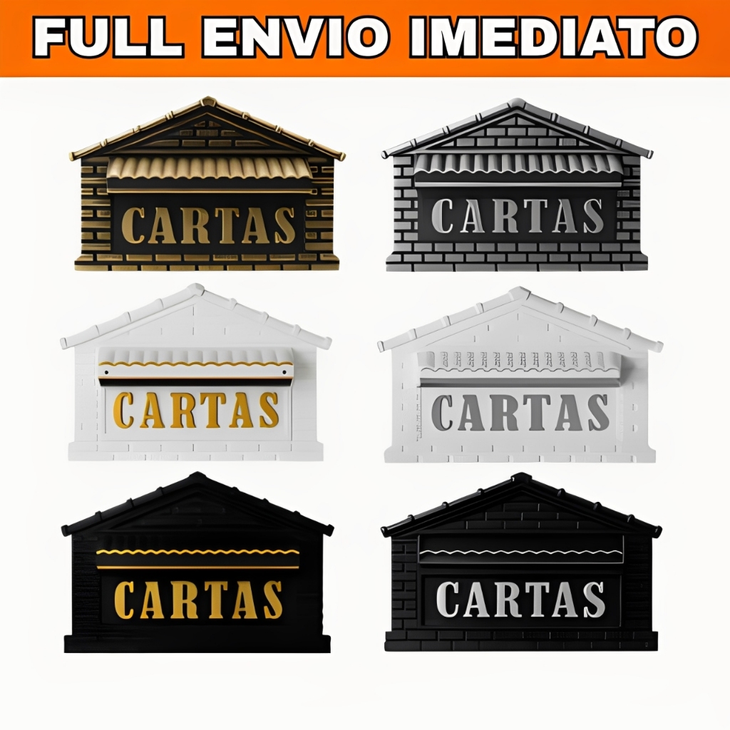 Caixa de Correio Tijolinho para Grade e Muro em Pvc Reforçado Moderna
