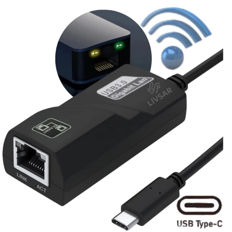 Adaptador Ethernet USB USB3.0 10/100/1000Mbps Lan 