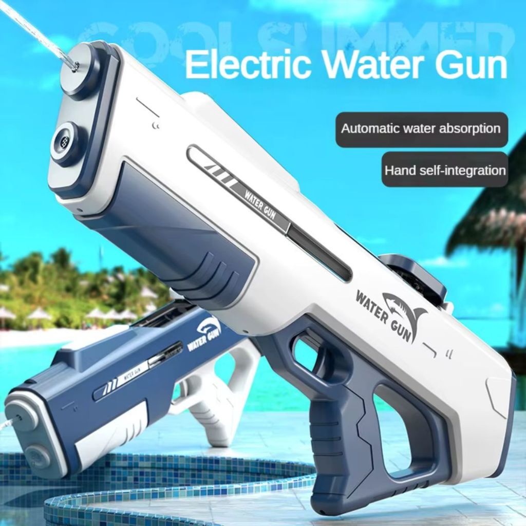 Brinquedo de água elétrica de alta pressão sucção automática bateria recarregável forte
