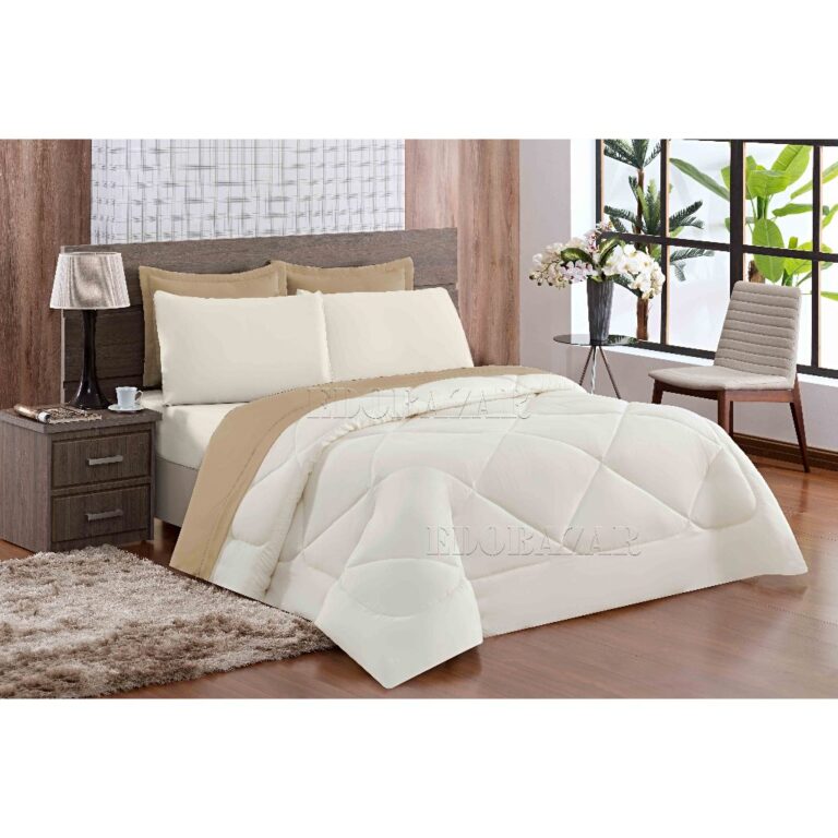 Kit Ternura Casal Queen Cobre Leito Dupla Face com