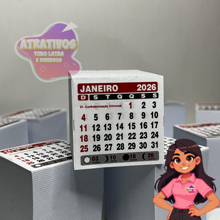 100x Jogos 5×5 – Mini Calendário 2026 