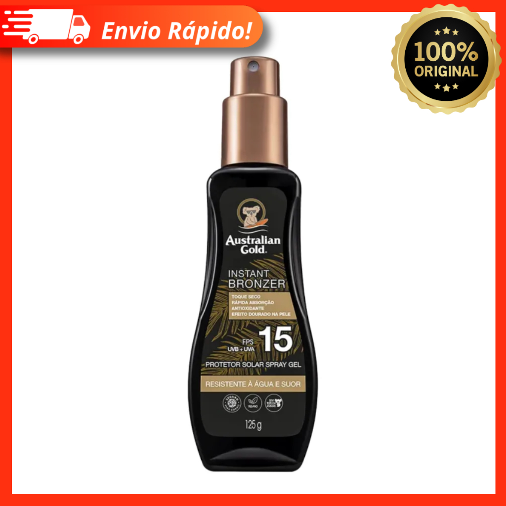 Australian Gold Instant Bronzer FPS 15 – Spray Bronzeador 125g