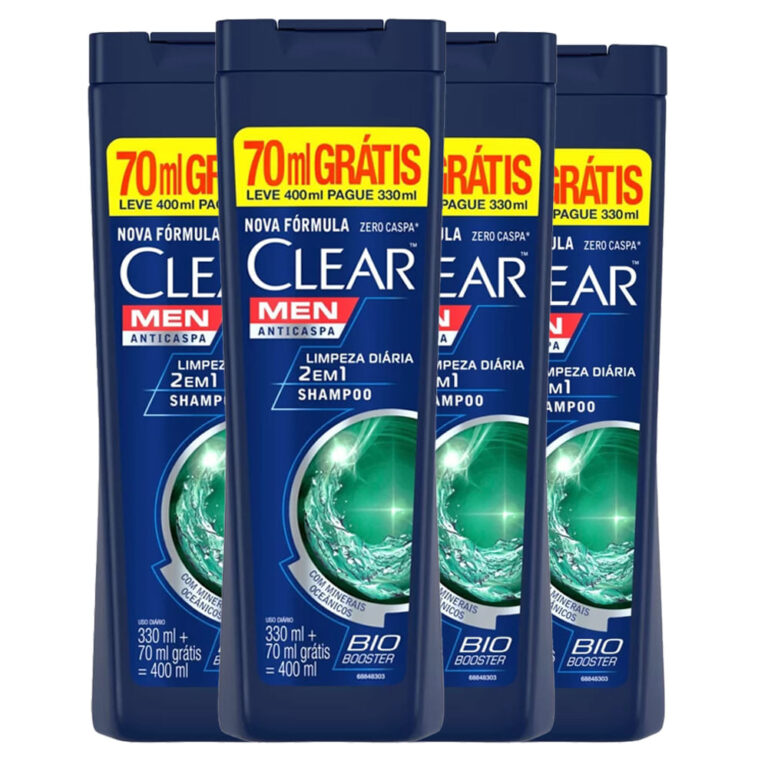 Kit Shampoo Clear Anti-Caspa Limpeza Diária 2 Em 