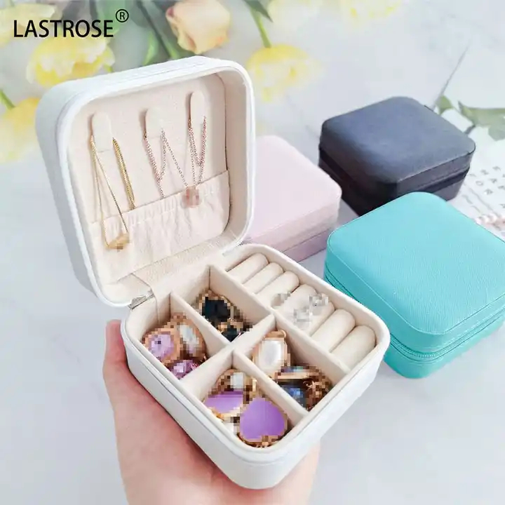 Mini Porta Joias Portátil Viagem Armazenamento de