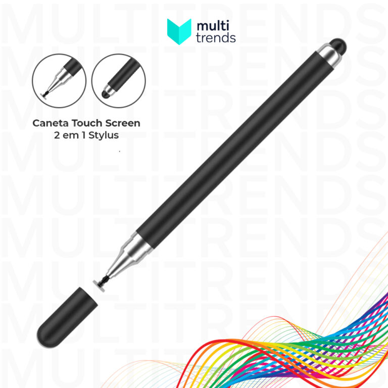 Caneta Touch Screen Stylus Universal 2 em 1 para T