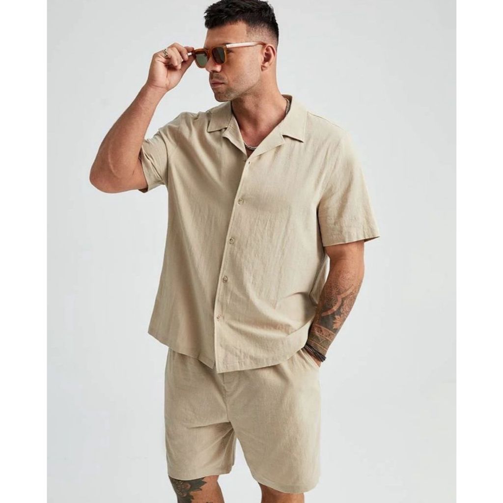 CONJUNTO MASCULINO  CAMISA E SHORTS