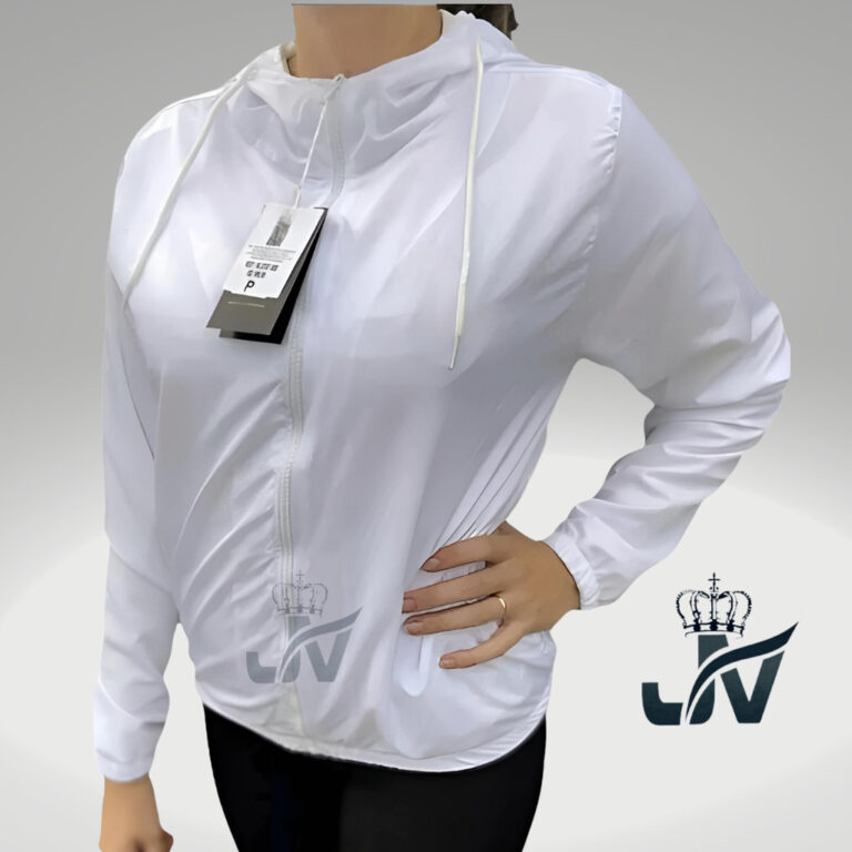 Jaqueta Corta Vento Femenina  Branco