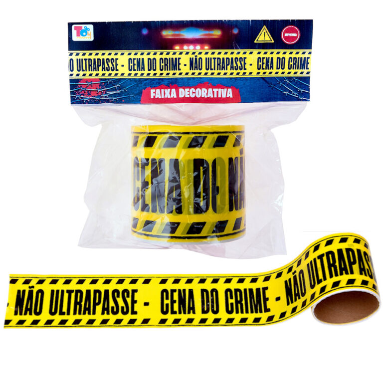 Faixa Interdição Não Ultrapasse Cena Crime Deco