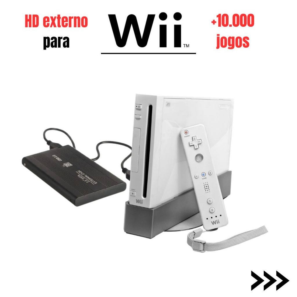HD Externo para Nintendo Wii LOTADO GAMES