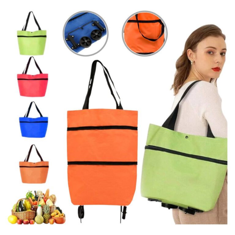 Carrinho de Feira Sacola  Impermeável Extensível