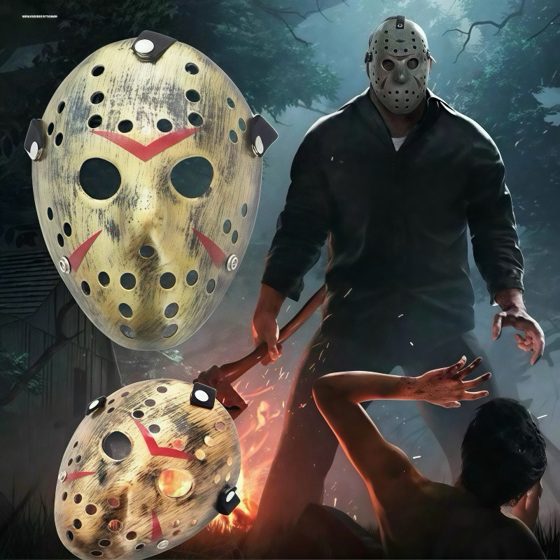 Máscara do Jason Sexta-Feira 13 Fantasia Cosplay Carnaval Halloween Hóquei