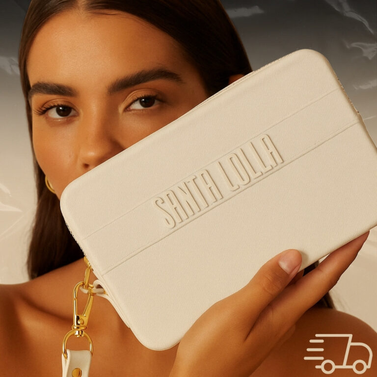Carteira Feminina de Mão Compacta com Zíper para