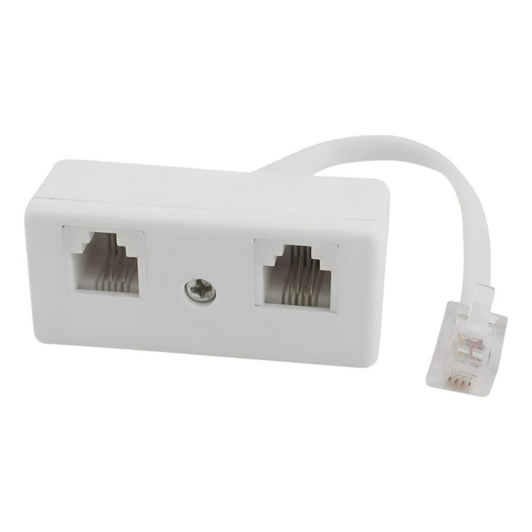 Adapto Hub De Telefone Rj11 02 Fêmeas C/ Rabicho