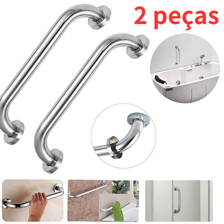2pcs 60/80 cm barra de apoio para banheiro Alumín