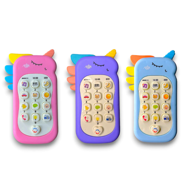 Celular Infantil Celular Infantil Telefone Interativo Musical Unicórnio Bebê ou celular Dinossauro