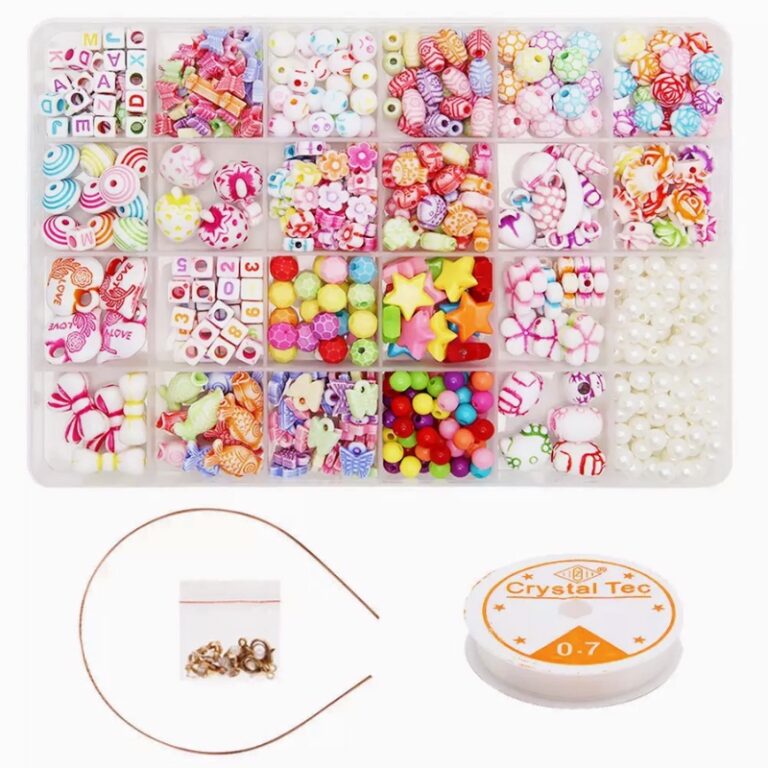 Kit Miçanga P/ Pulseira Colar Infantil 550 Peças