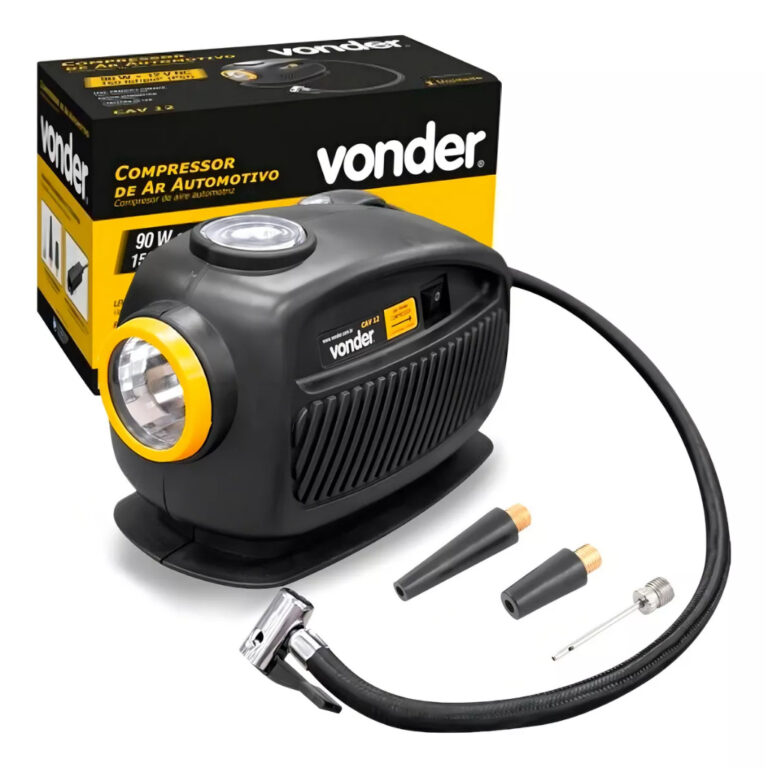 Compressor de Ar Automotivo 12v 90w 150 Libras Cav