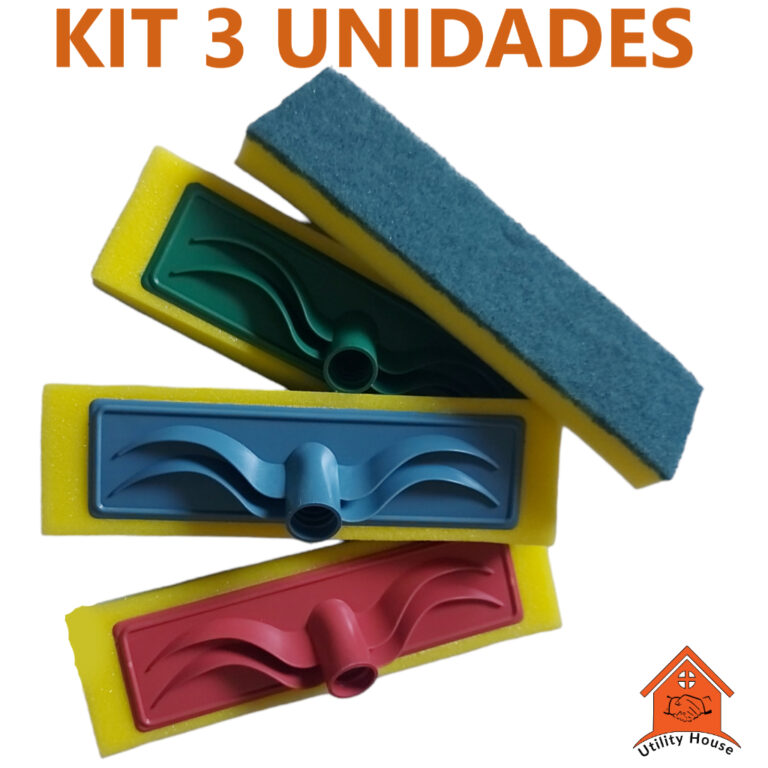 Kit 3 Unidades, Lava azulejo, Espoja de Limpeza,Es